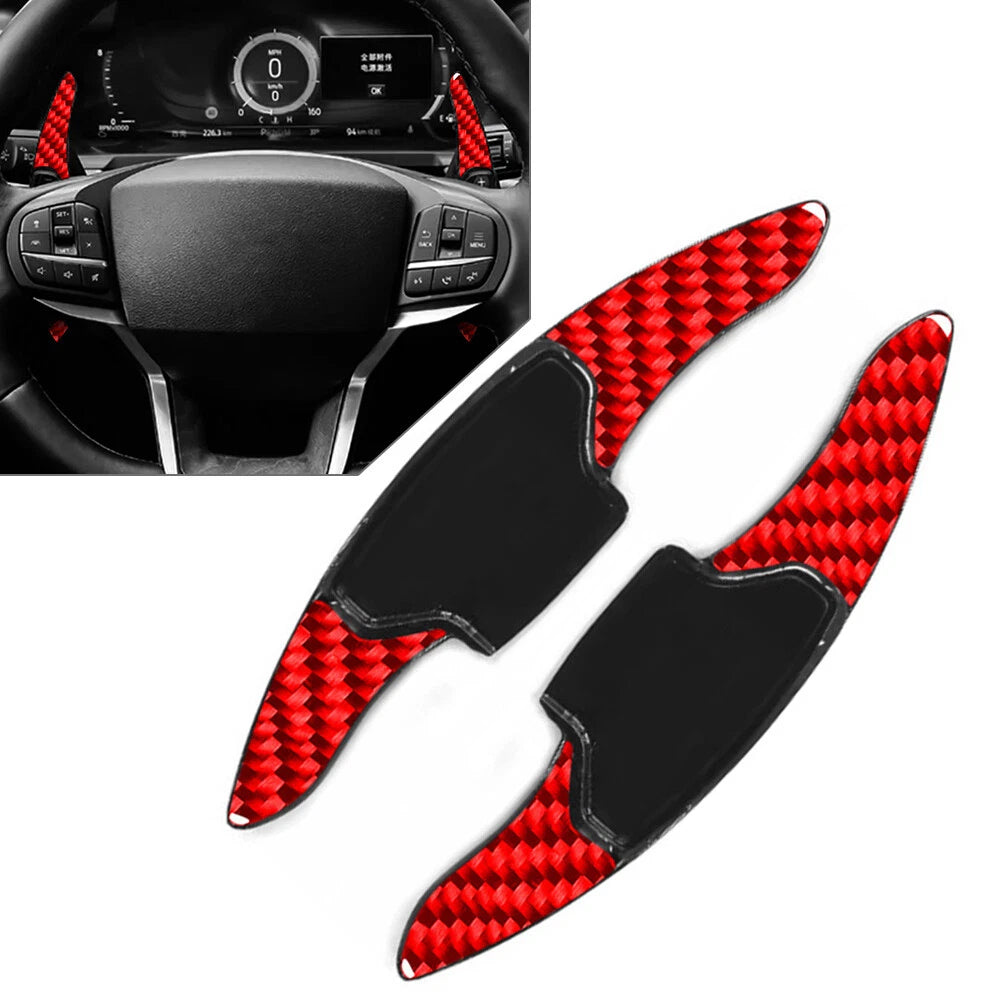 Steering Wheel Shifter Paddle Extension Red for Ford Explorer (2020–2023)