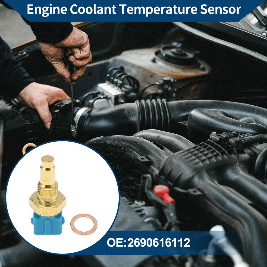 Engine Coolant Temperature Sensor Water Temperature Replacement for Mercedes (2014–2018)