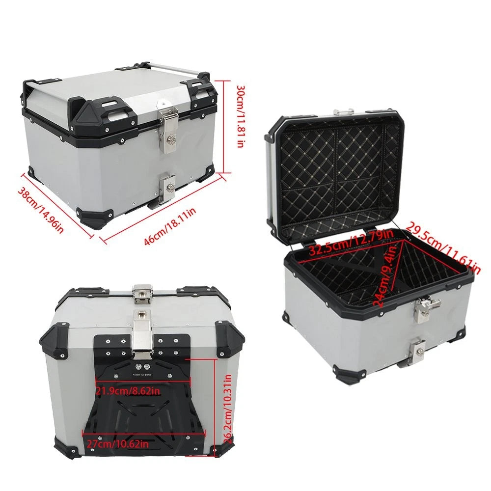 55L Motorcycle Top Case Storage Box for Touring (2010–2023)