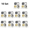 Set of 10 Carburetor Repair Kits for ECHO SRM-2620 SRM-3020 (K1-WYG)