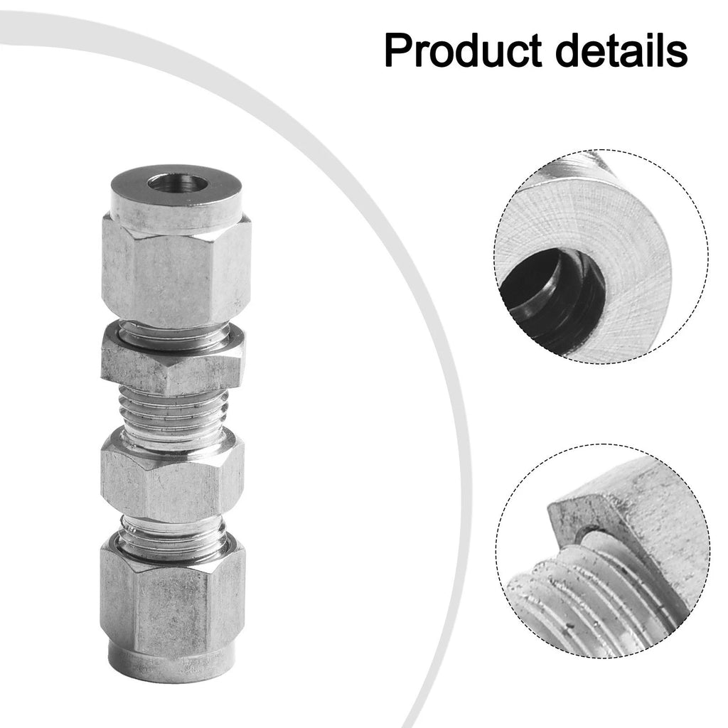 Heavy Duty Bulkhead Connector for 6mm Compression Fitting (Stainless Steel 304)