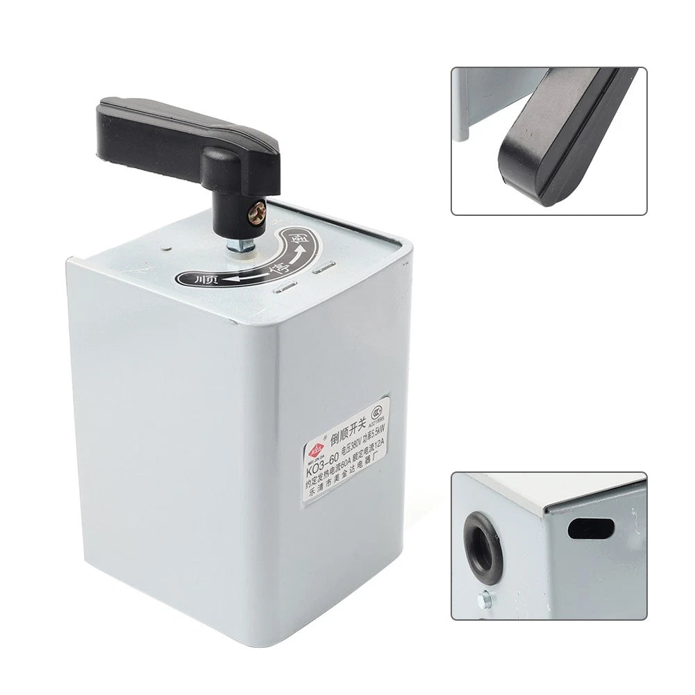 Forward Reversing Drum Switch KO3-60A 60Amp AC 380V for Milling Machine