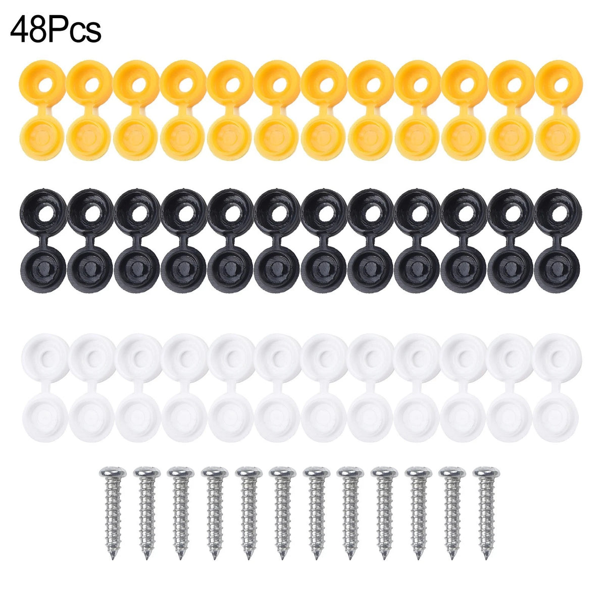 Stylish Plate Screws and Hinged Covers for Car