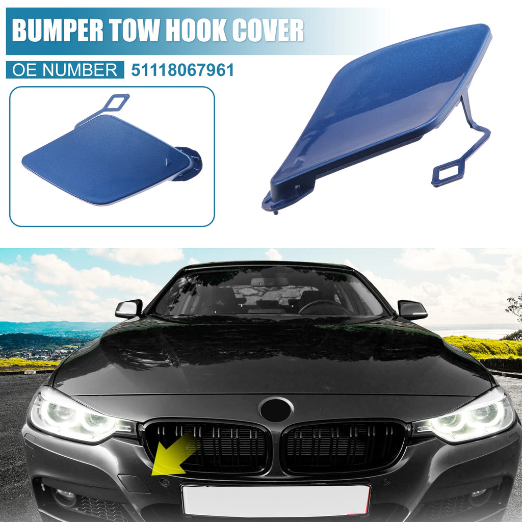 Front Bumper Tow Hook Cover Replacement for BMW 3 Series (2013–2018)