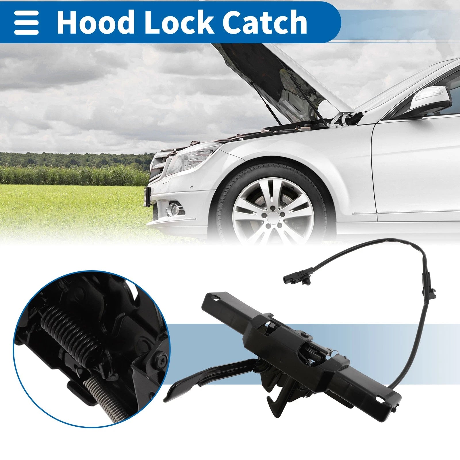 Hood Latch Assembly for Hyundai Tucson (2022–2024)