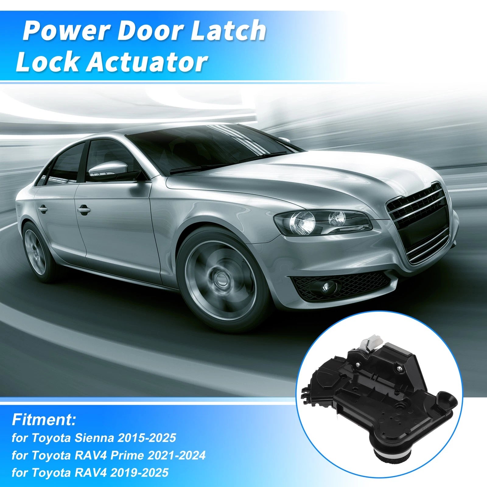 Power Door Lock Actuator Front Right Side for Toyota Sienna (2015–2025)