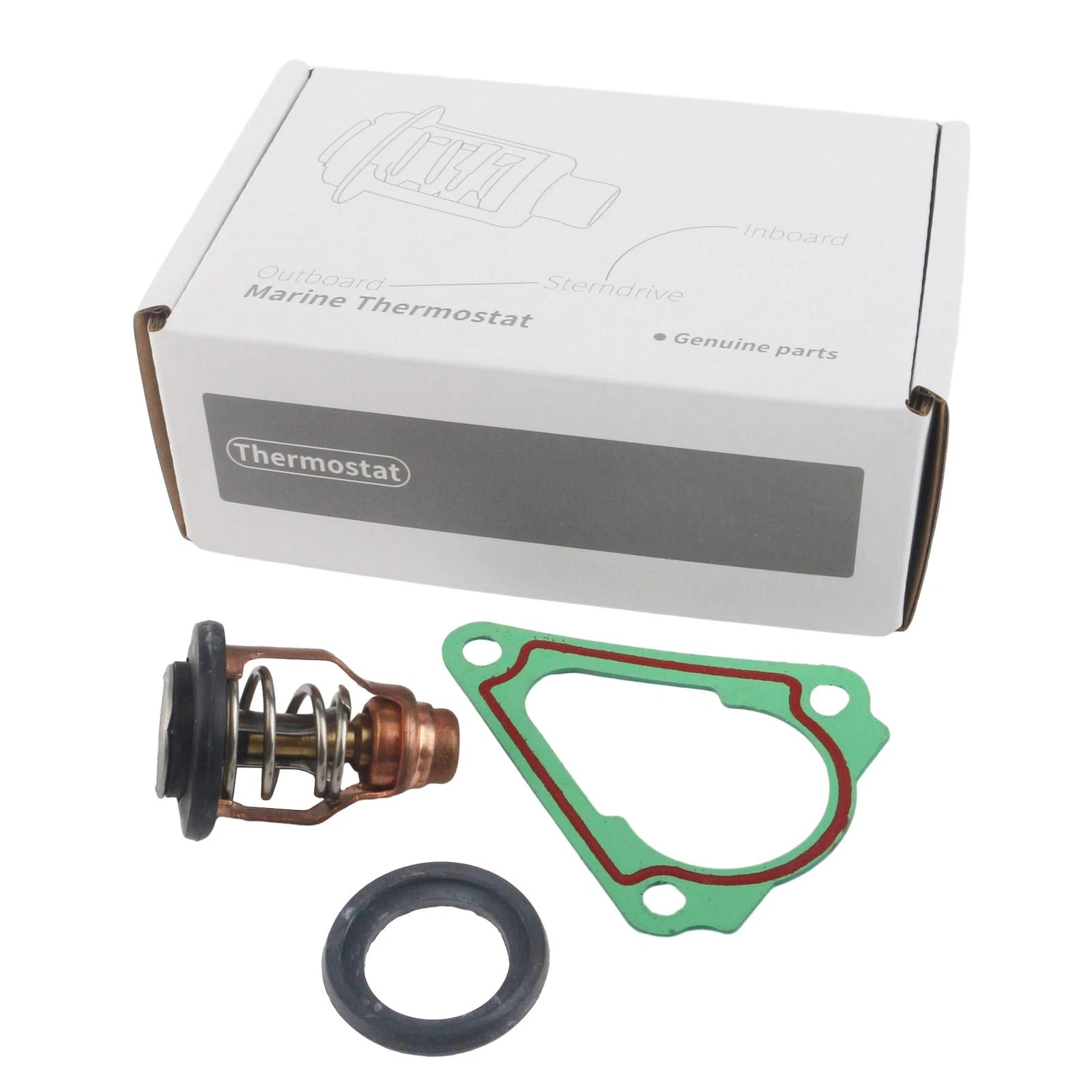 Thermostat with Cover Gasket Kit for Yamaha Outboard F150 (150 HP)