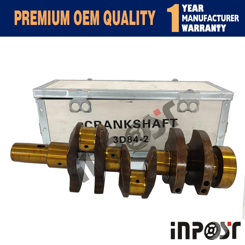 Crankshaft for Yanmar 3D84-2 3D84 3D84E Komatsu Engine