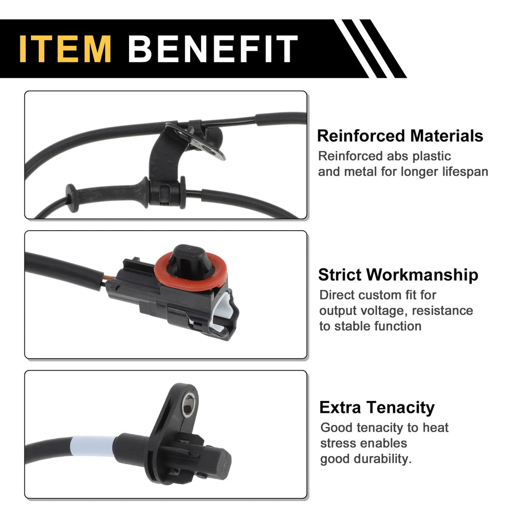 ABS Wheel Speed Sensor Front Left Replacement for Hyundai Sonata (2011–2014)