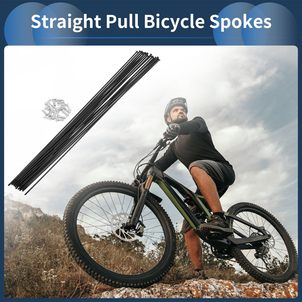 Bicycle Spokes Front Replacement Straight Pull for 287mm Wheel (2004–2018)