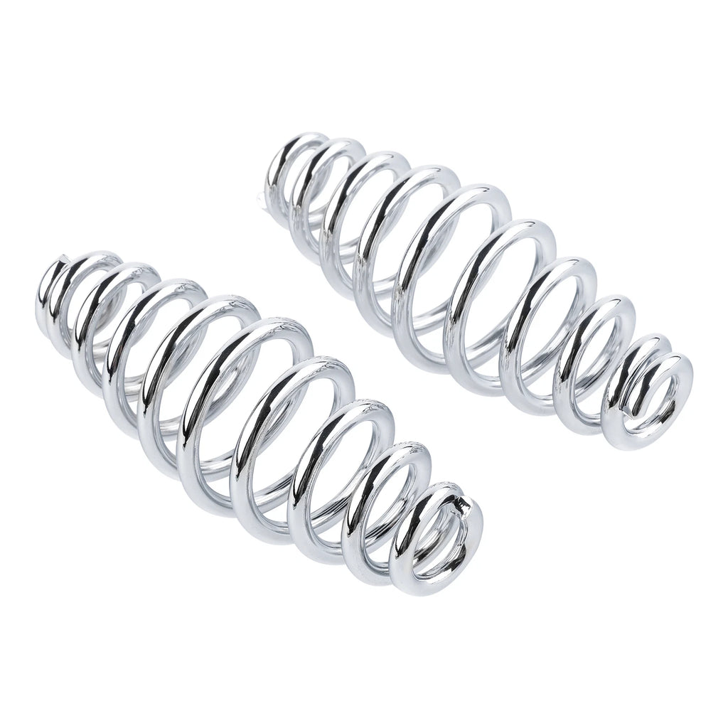 Chrome 5" Barrel Solo Seat Springs for Harley Softail (–2017)