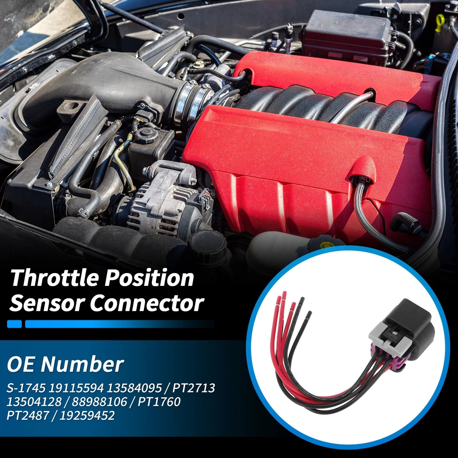 Throttle Position Sensor Connector Replacement for Chevrolet Corvette (2005–2006)
