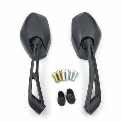 Black Rearview Mirrors 8mm 10mm for Suzuki B-King SFV650 (2008–2018)