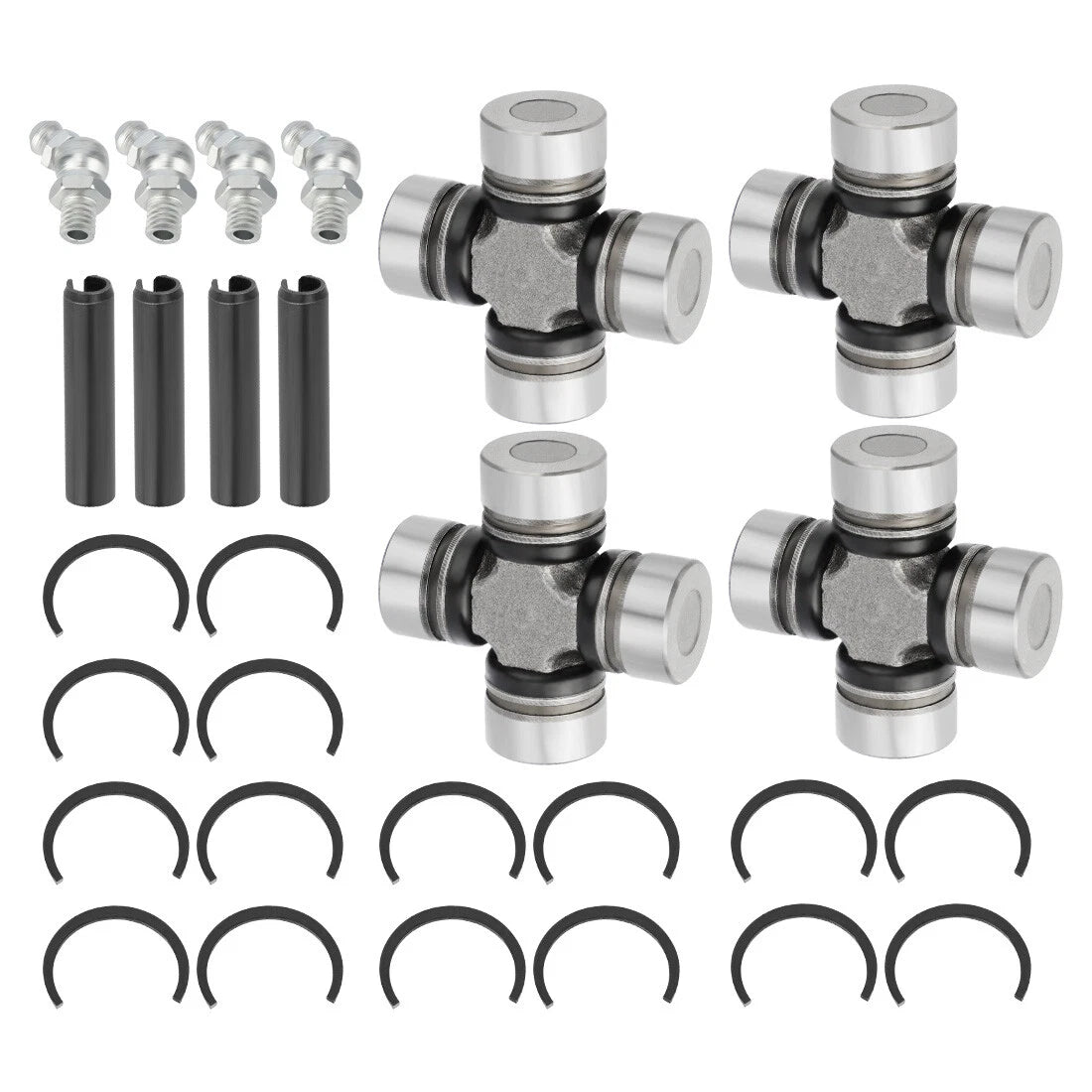 Set of 4 Front & Rear Prop Shaft U-Joint for Polaris Sportsman (2007–2021)