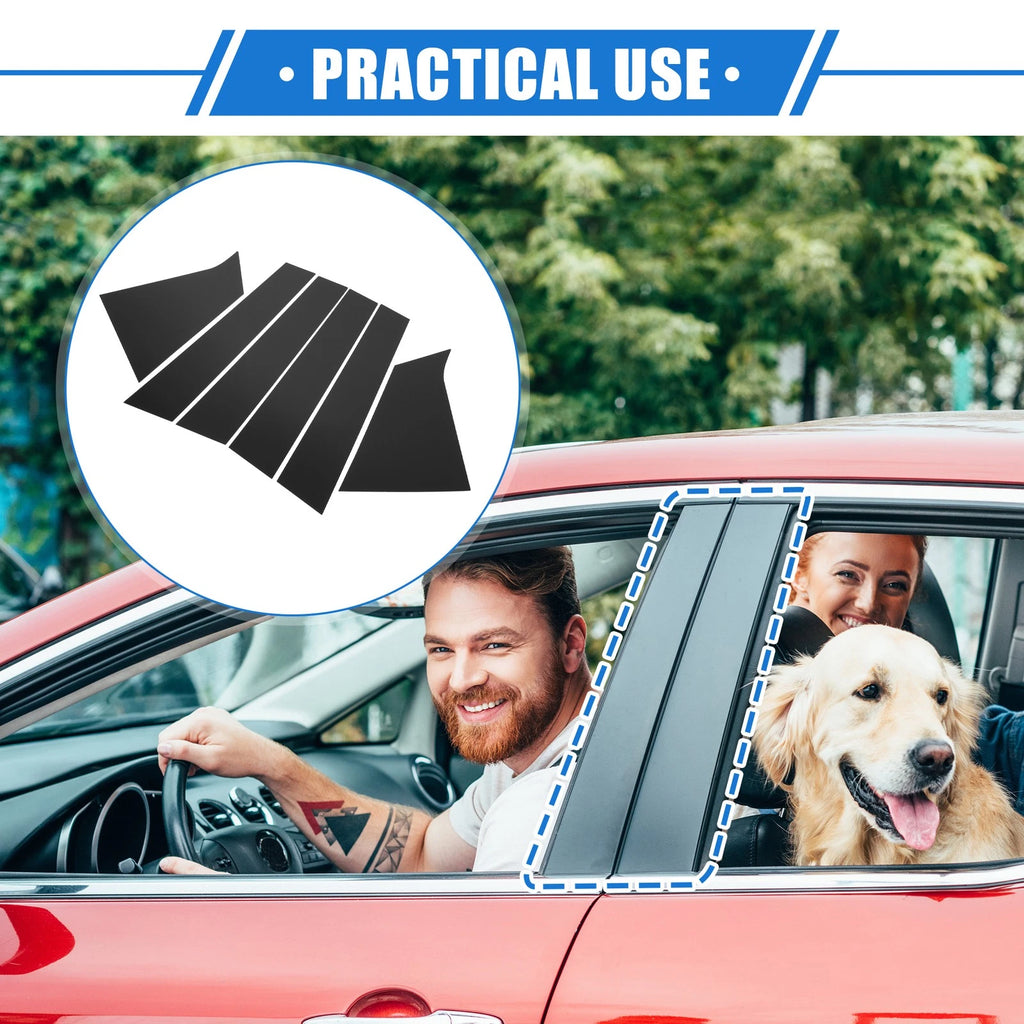 6pcs Door Window Trim Pillar Posts Covers for Chevrolet Malibu (2016–2021)