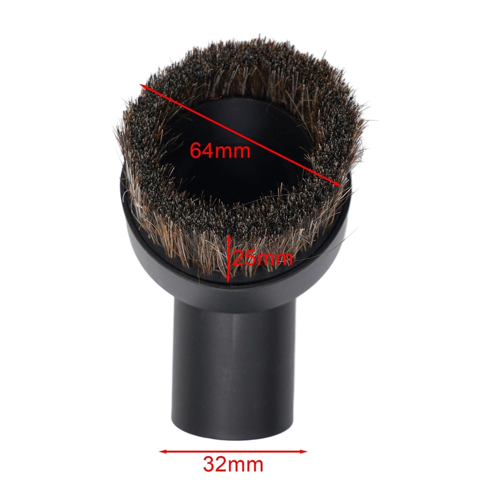 Dusting Brush Replacement Tool for Vacuum Cleaner (1x Black)