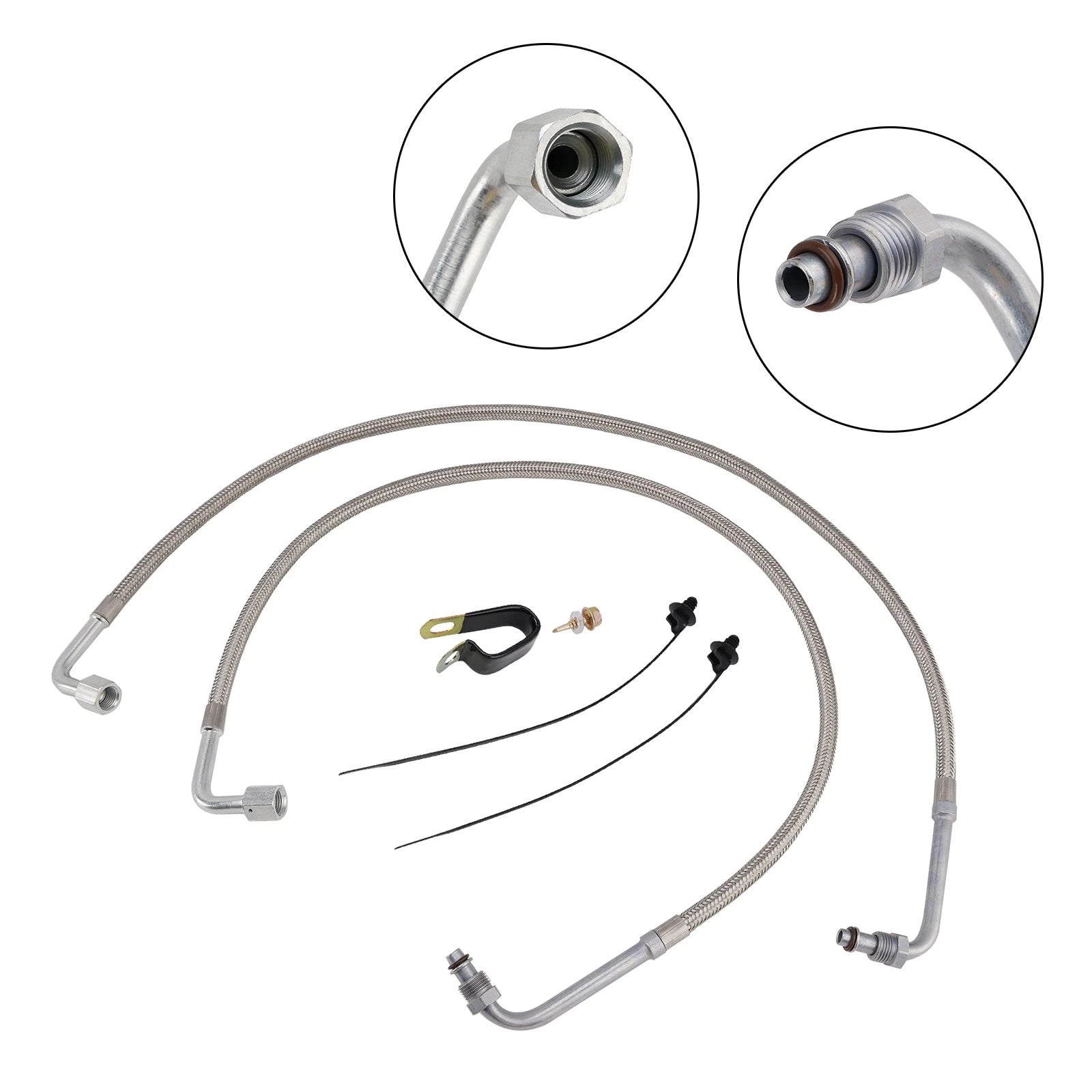 2X Oil Cooler Hose Lines 2204030 5412355 for Polaris Trail Boss 330 (2003–2008)
