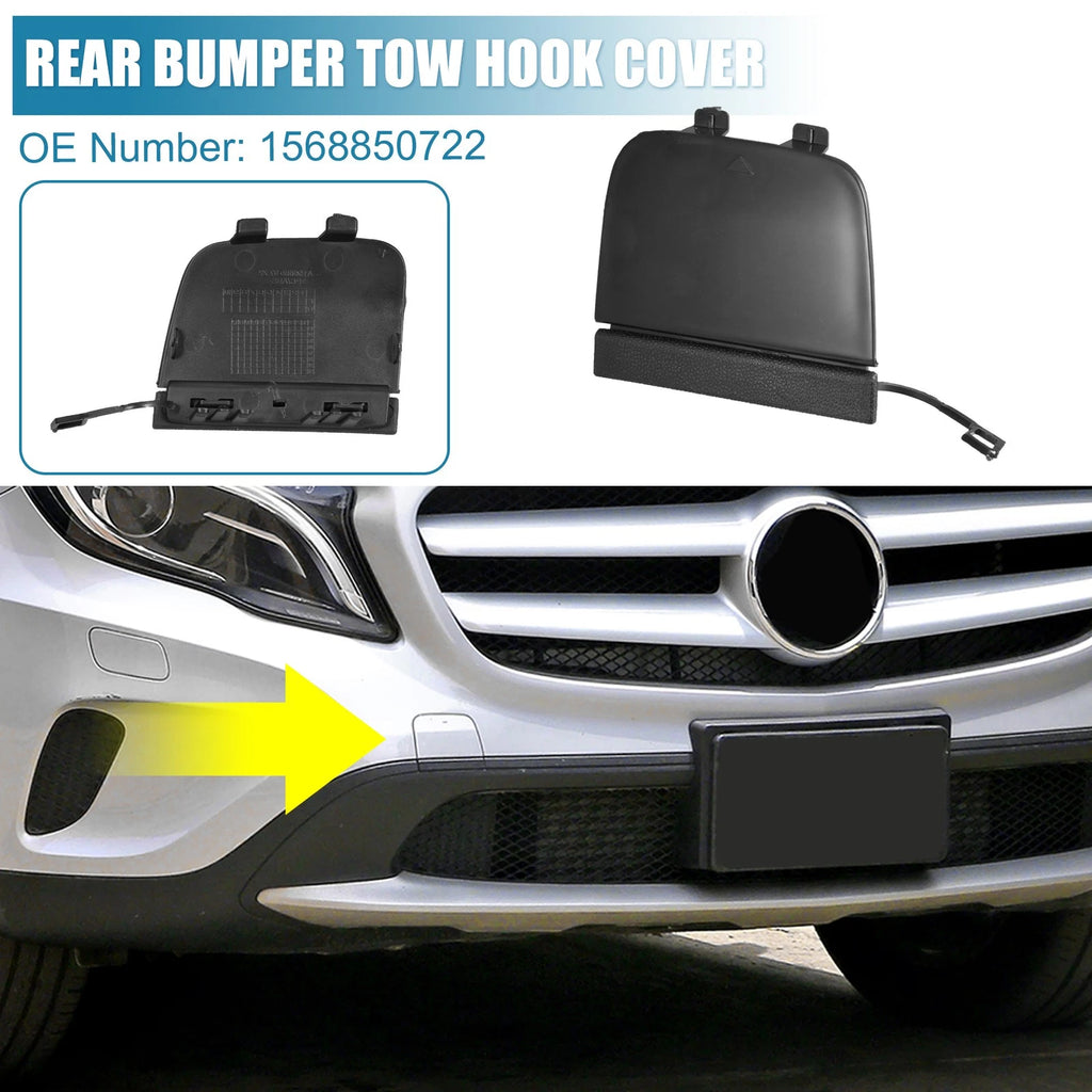 Front Bumper Tow Hook Cover Replacement for Mercedes-Benz GLA200 GLA250 (2014–2019)