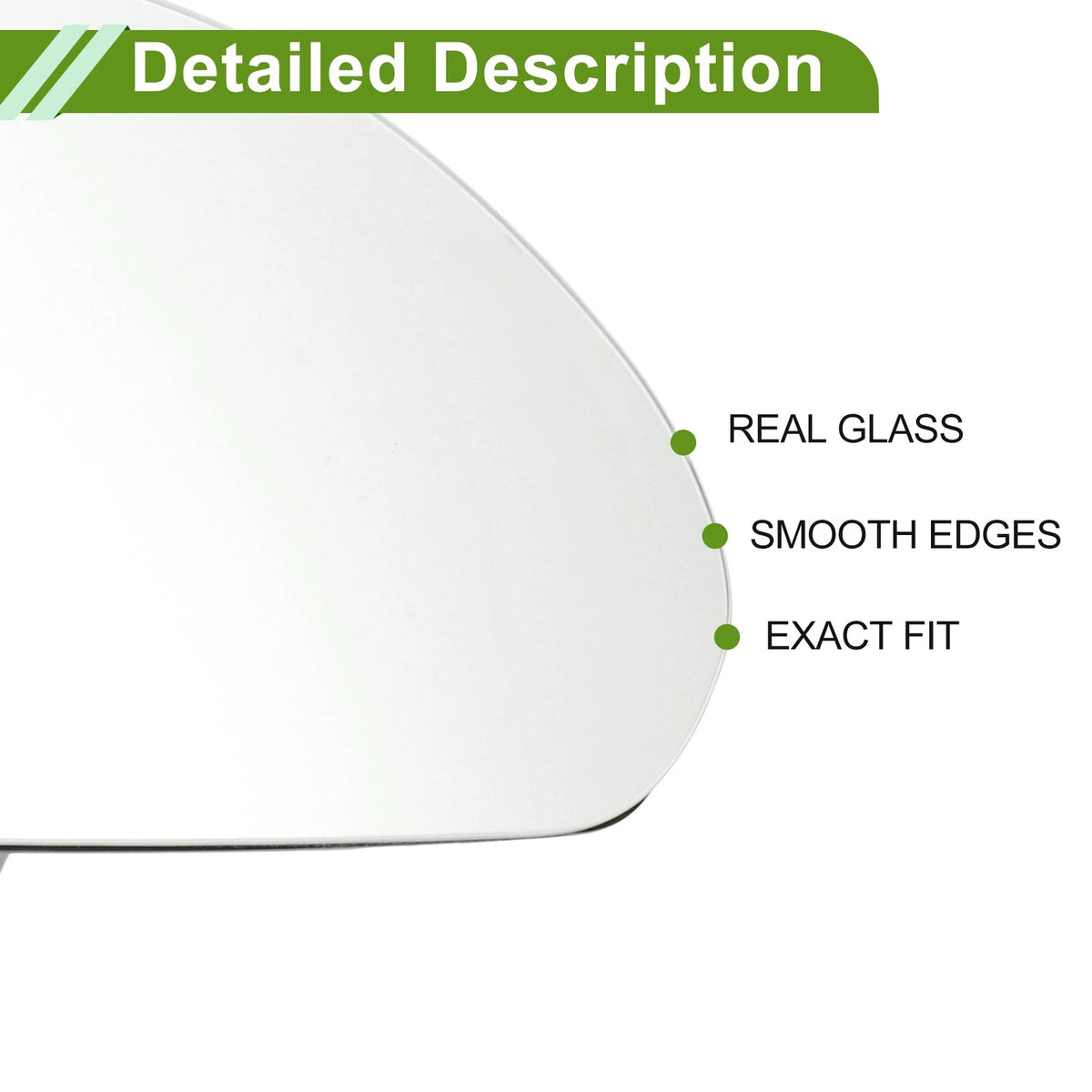 Right Heated Mirror Glass Replacement for Kia Optima (2011–2015) No. 87621D4000