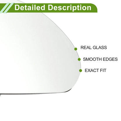 Right Heated Mirror Glass Replacement for Kia Optima (2011–2015) No. 87621D4000