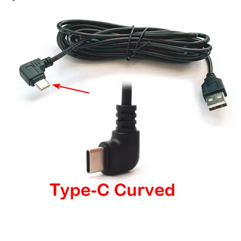 USB Charging Cable for Dashcam Car DVR (Type-C)