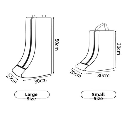 Shoe Storage Bag for Home Organization (PVC, Transparent, Sturdy Handle)