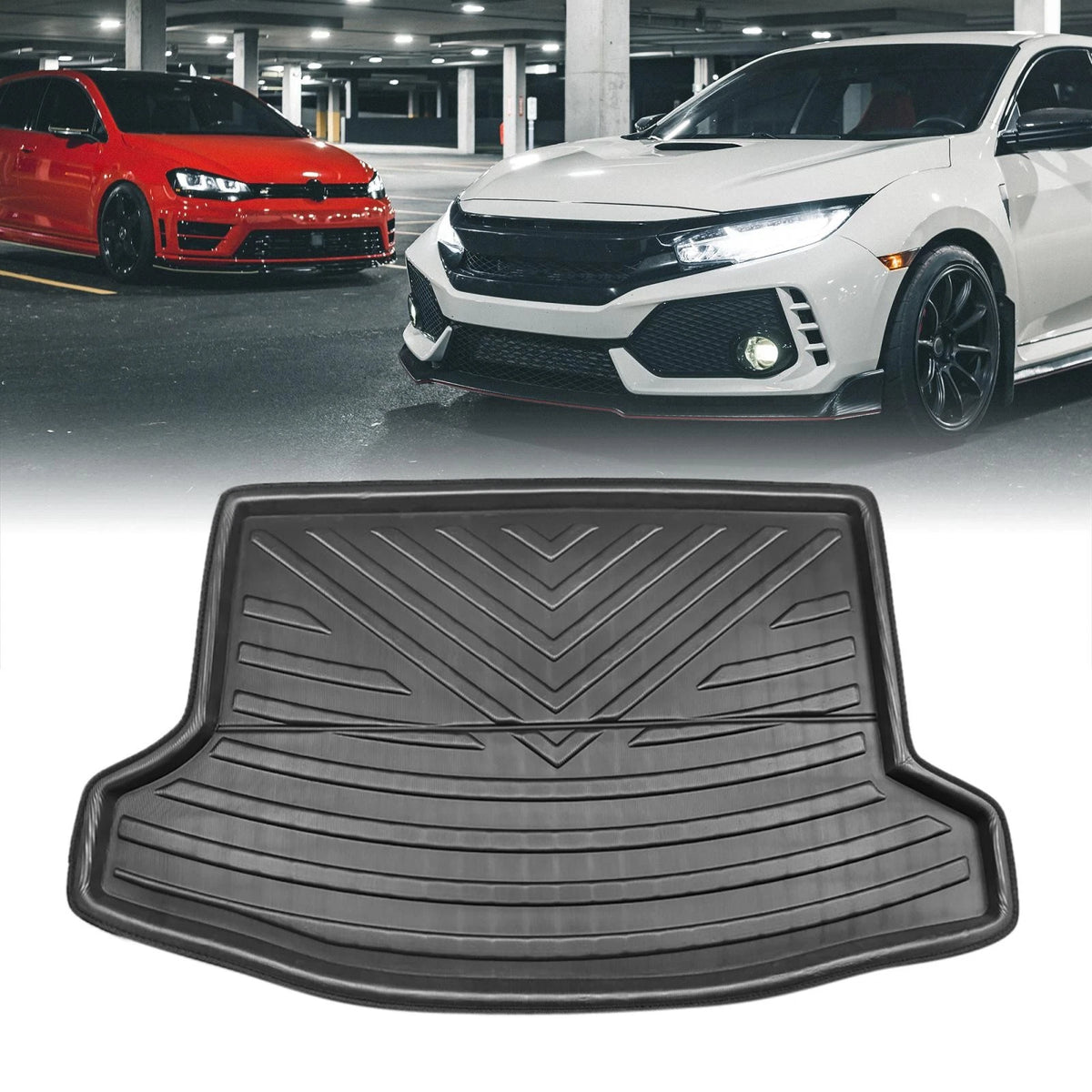 Cargo Trunk Tray Cargo Liner Rear Floor Mat for Subaru XV Crosstrek (2012–2017)