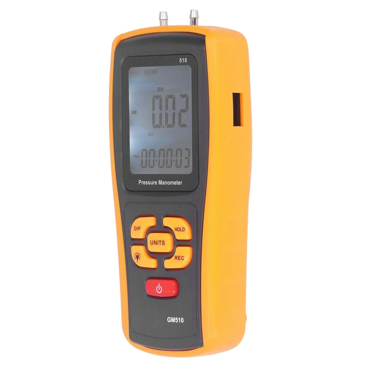 Fan and Blower Pressure Gauge for HVAC Systems (Low Battery Indicator)