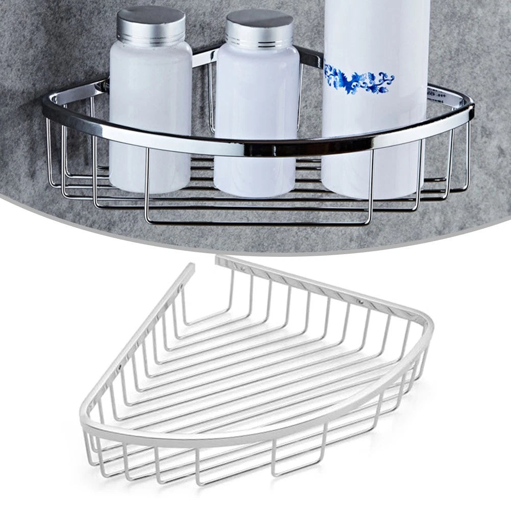 304 Stainless Steel Corner Shower Rack for Bathroom