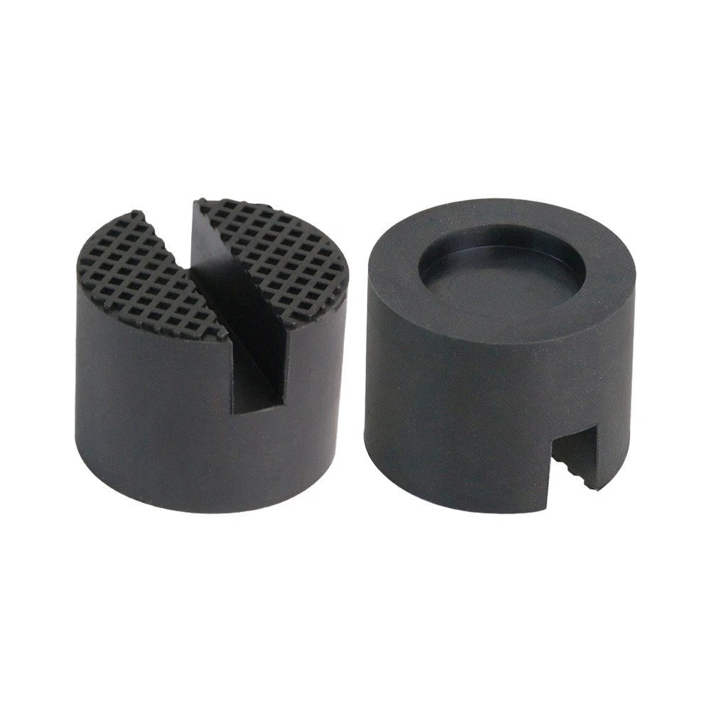 2-Piece Rubber Jack Pad for Vehicle Safety (Universal Fit)