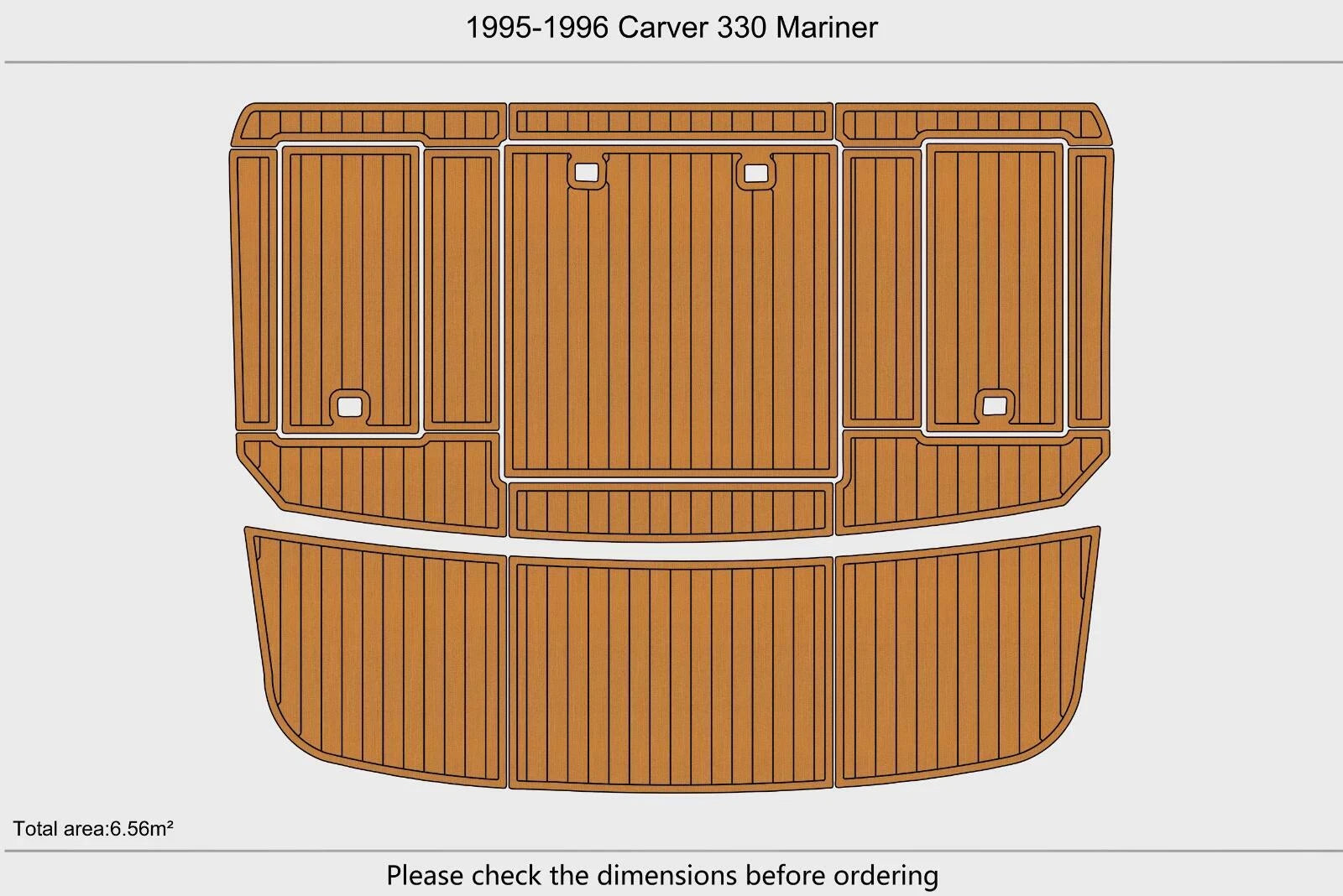 EVA Teak Flooring Pad for Carver 330 Mariner (1996)