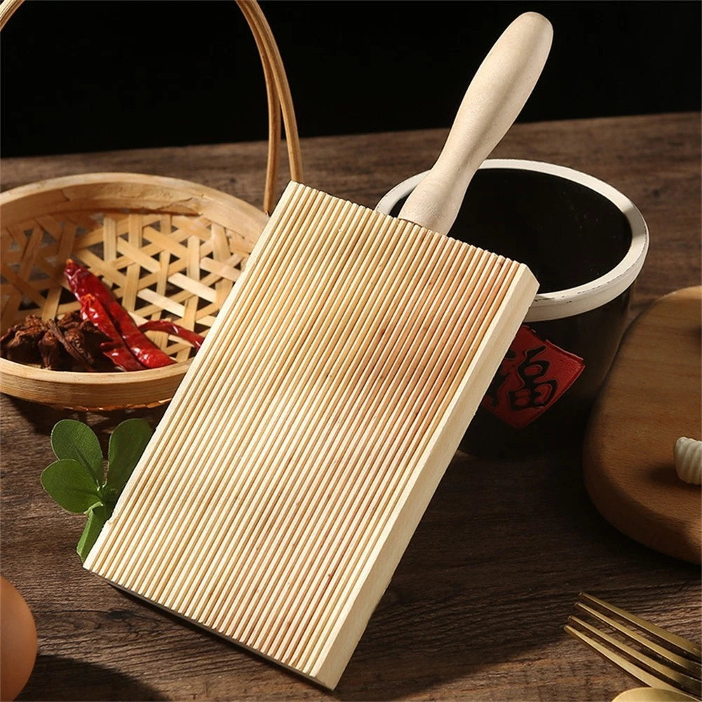 2 Wooden Gnocchi Boards for Home Cooking