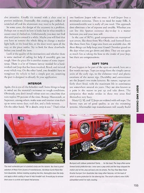 Jeep Performance Handbook for CJ Wrangler Cherokee Liberty (C6 C7 C8)