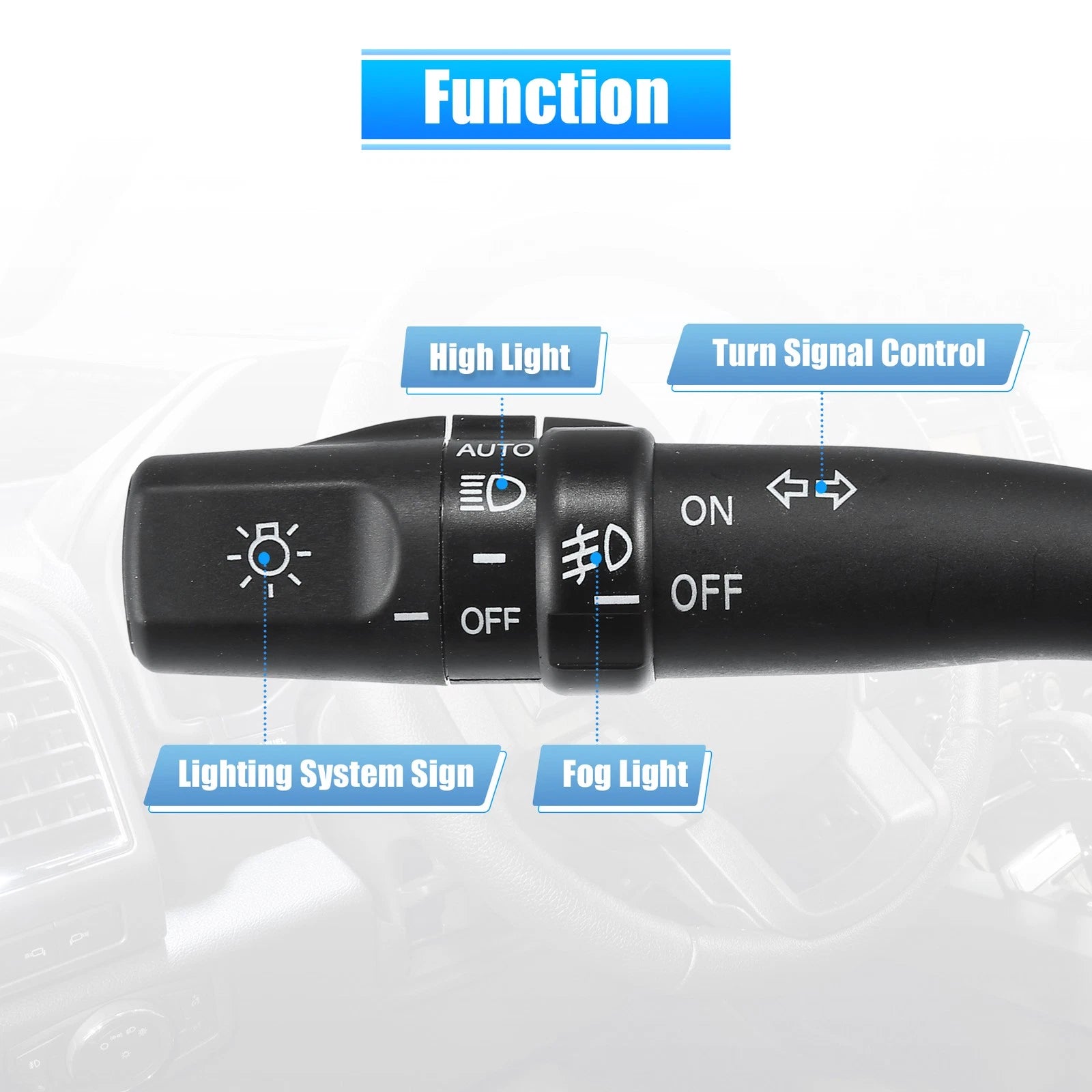 Multifunction Wiper Turn Signal Switch Replacement for Toyota Camry (1999–2001)