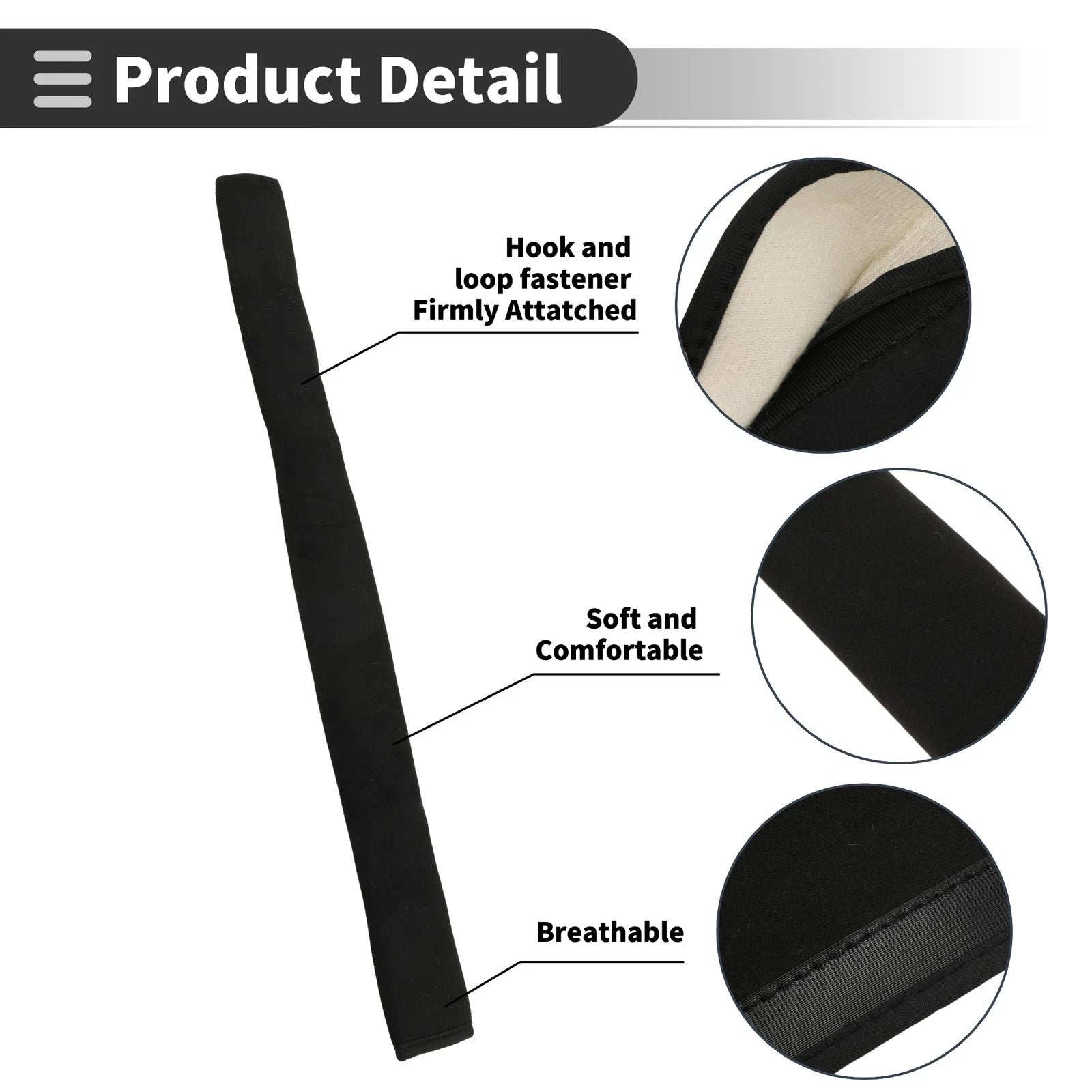 Seat Belt Cover Pad for Universal Fit (75cm)