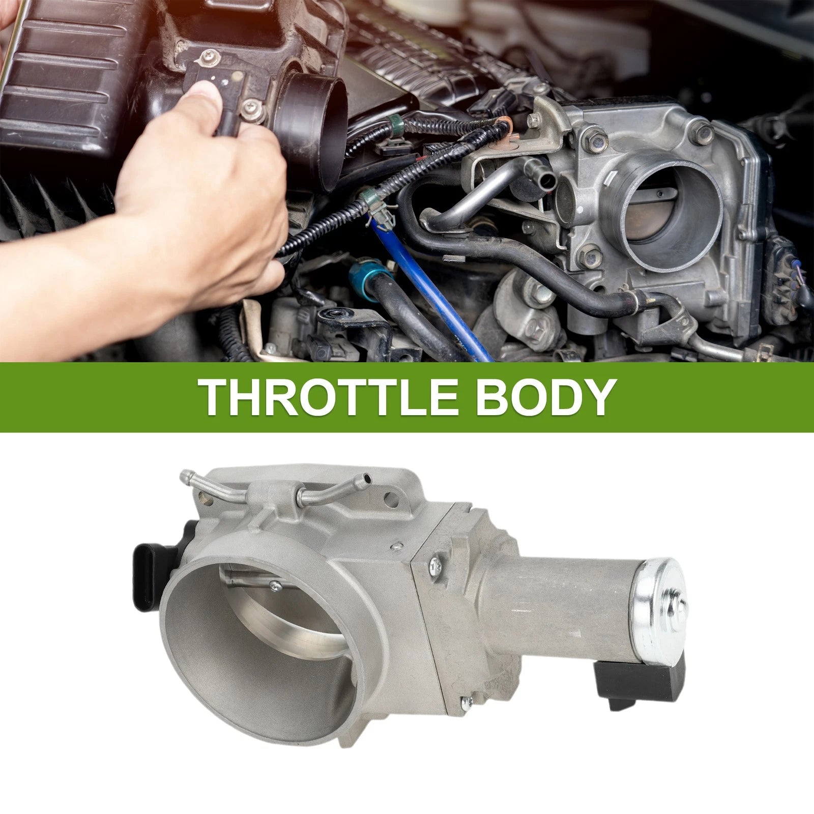 Throttle Body Replacement for Chevrolet Silverado 1500 Avalanche Sierra 8.1L (2000–2002)