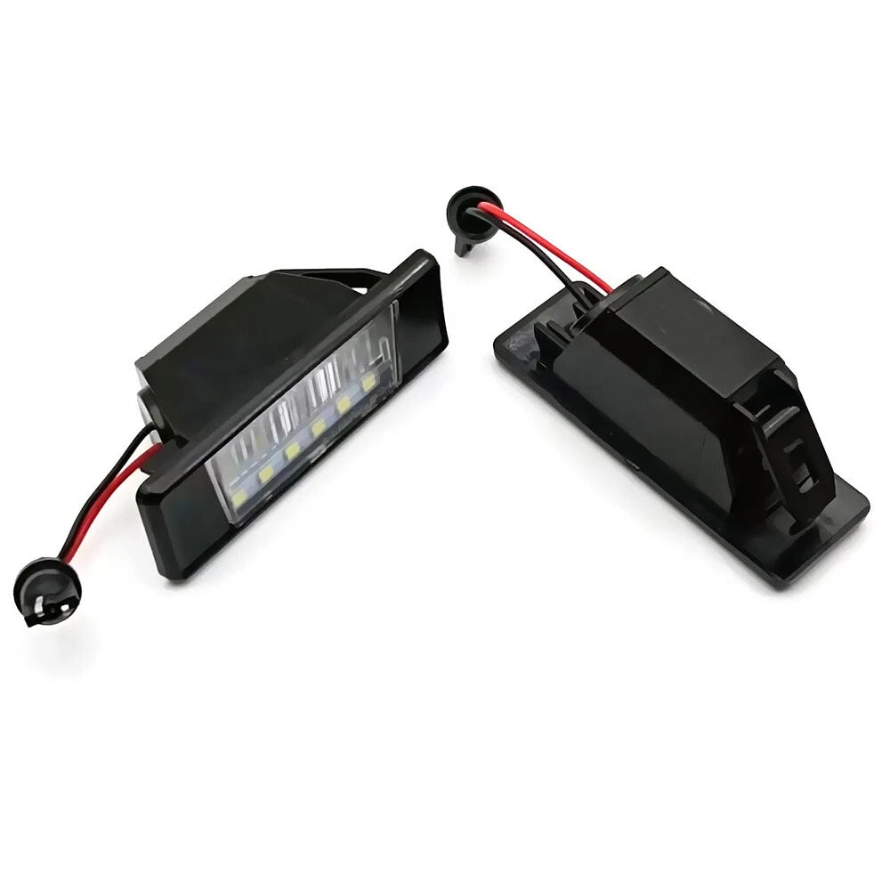 2X LED License Plate Light 26510-JD00A for Nissan Qashqai II (2014–Present)