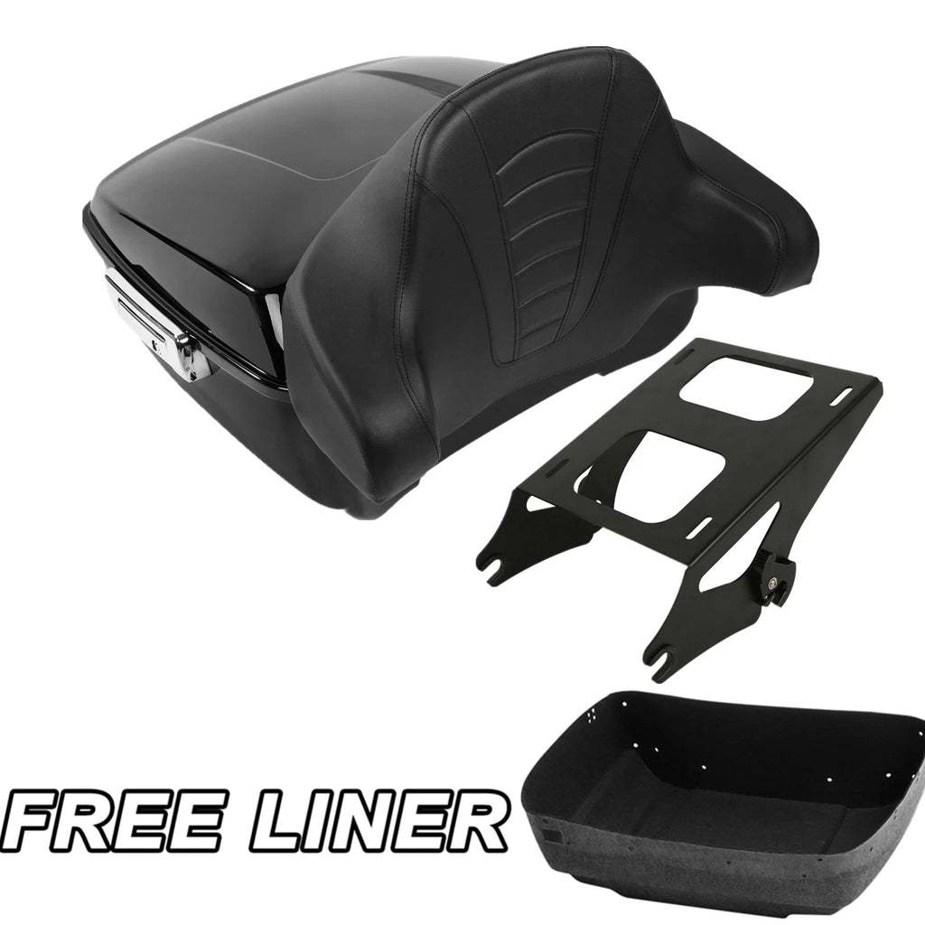 Trunk Backrest Pad Mount Rack for Harley Electra Road Glide King (2014–Present)