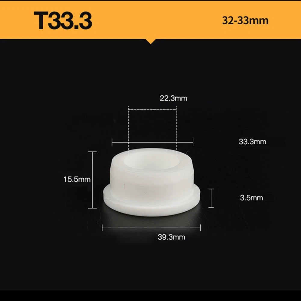 Pack of 4 Silicone Hole Covers for Home Repairs (Waterproof, White Rubber)