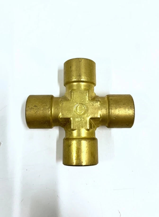 Swagelok B-6-CS Brass Cross Pipe Fitting for Various Applications
