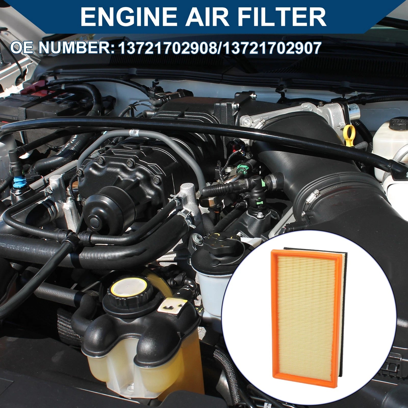 Car Engine Air Filter Replacement for BMW X5 3.0i 3.0L (2001–2006)