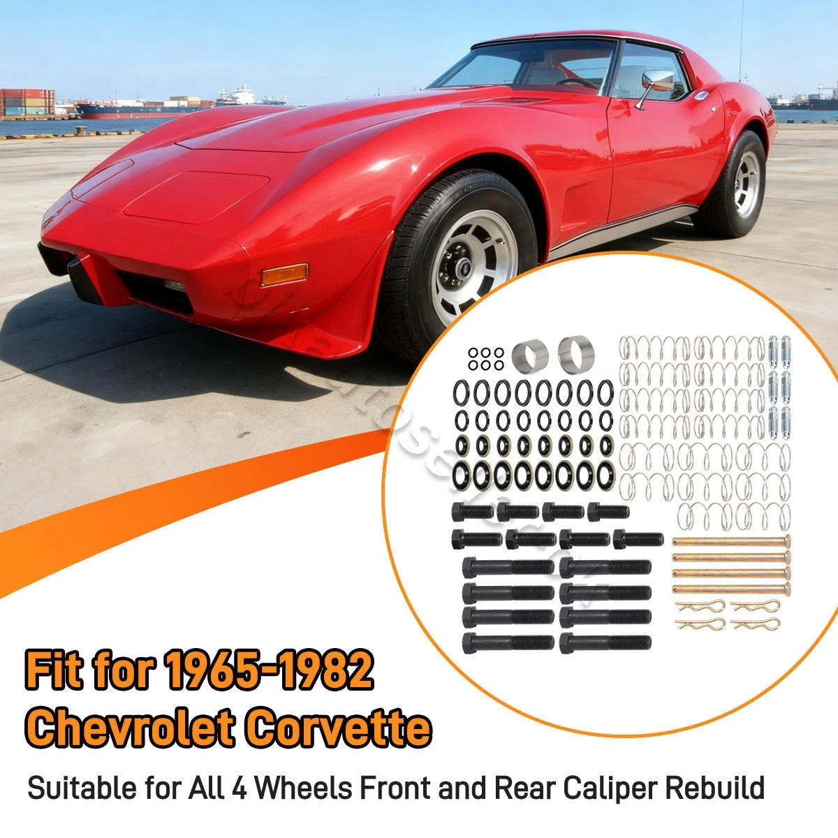 Brake Caliper Rebuild Kit for Chevy Corvette (1965–1982) w/Tool