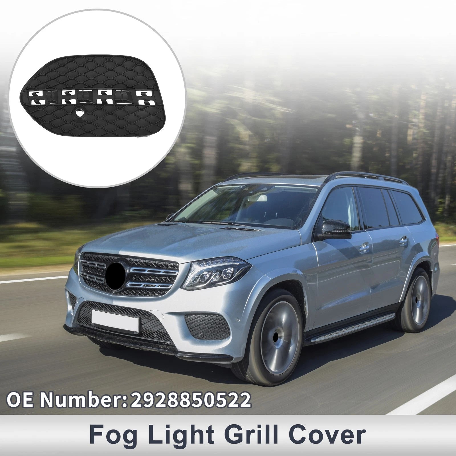 Front Left Fog Light Grill Replacement for Mercedes-Benz (2000–2020)