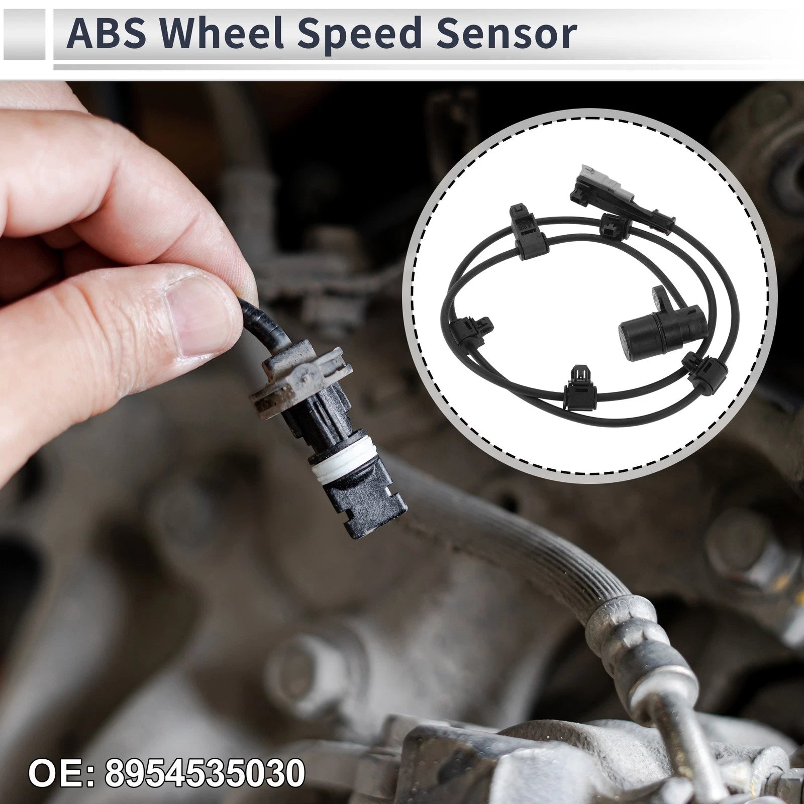 ABS Wheel Speed Sensor Replacement Rear Right for Toyota 4Runner (1996–2002)