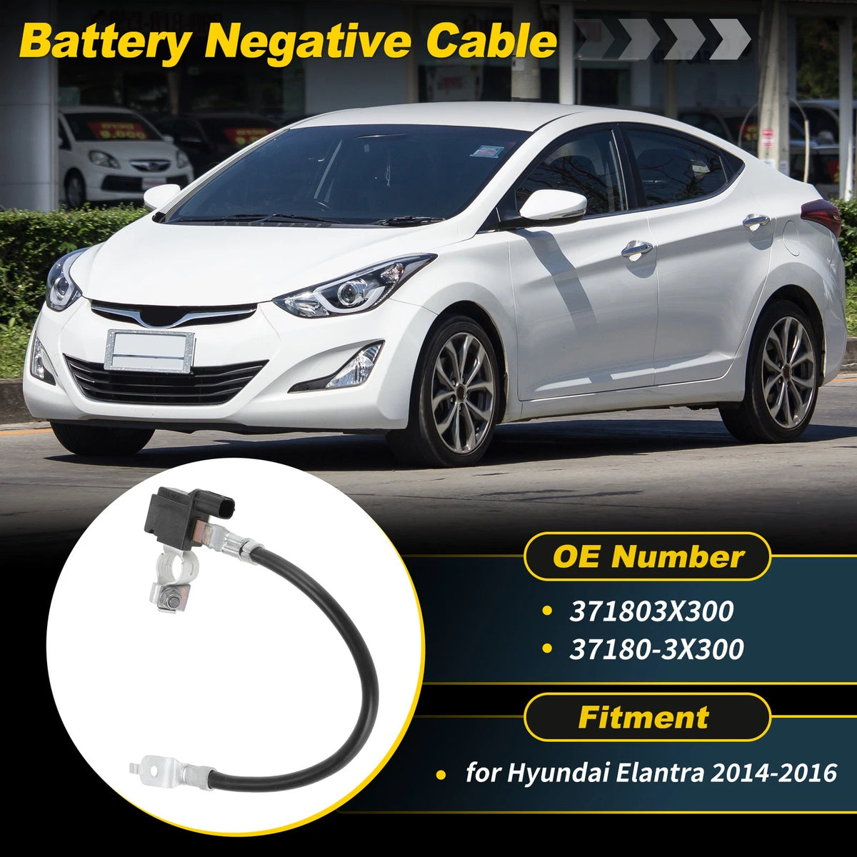 Battery Negative Sensor Cable Replacement for Hyundai Elantra 2014–2016