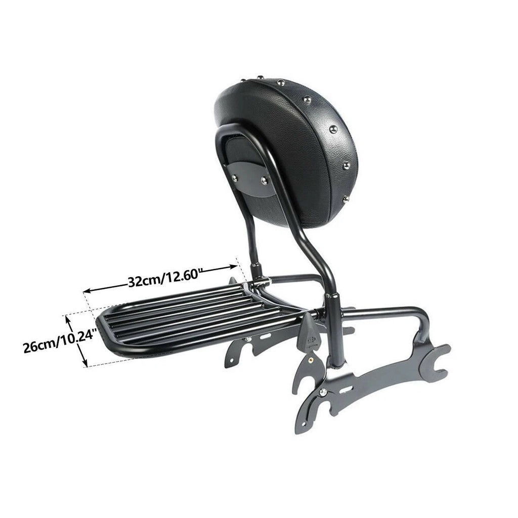 Sissy Bar with Backrest Pad Luggage Rack for Indian Chief Classic (2016–2018)