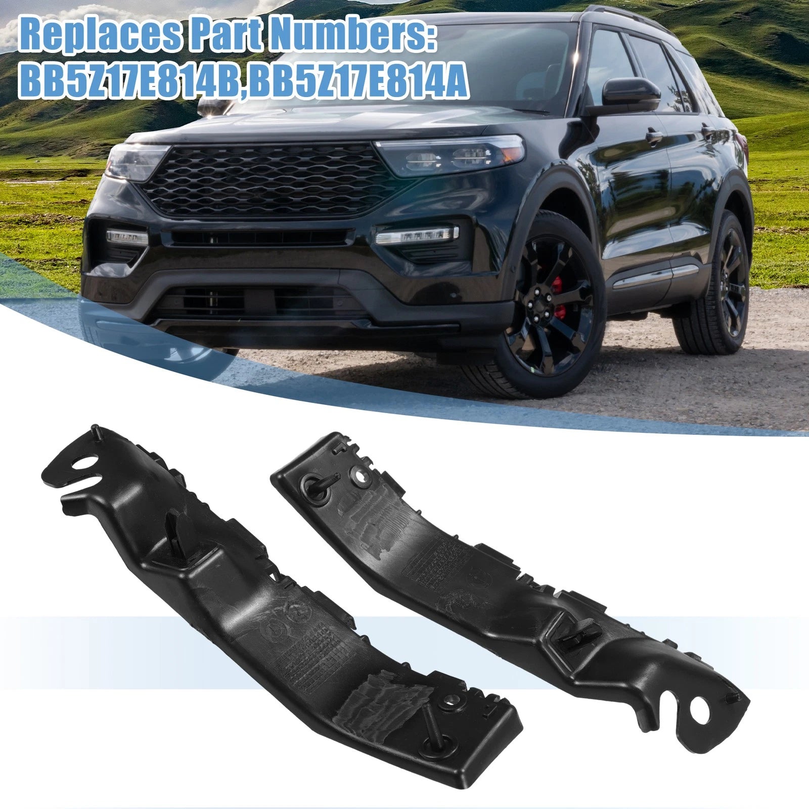 1 Pair Front Bumper Mounting Support Bracket No.BB5Z17E814B for Ford Explorer (2011–2019)