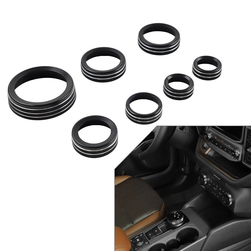 AC Control Knob Trim Ring for Ford Bronco Sport (2021–2024)