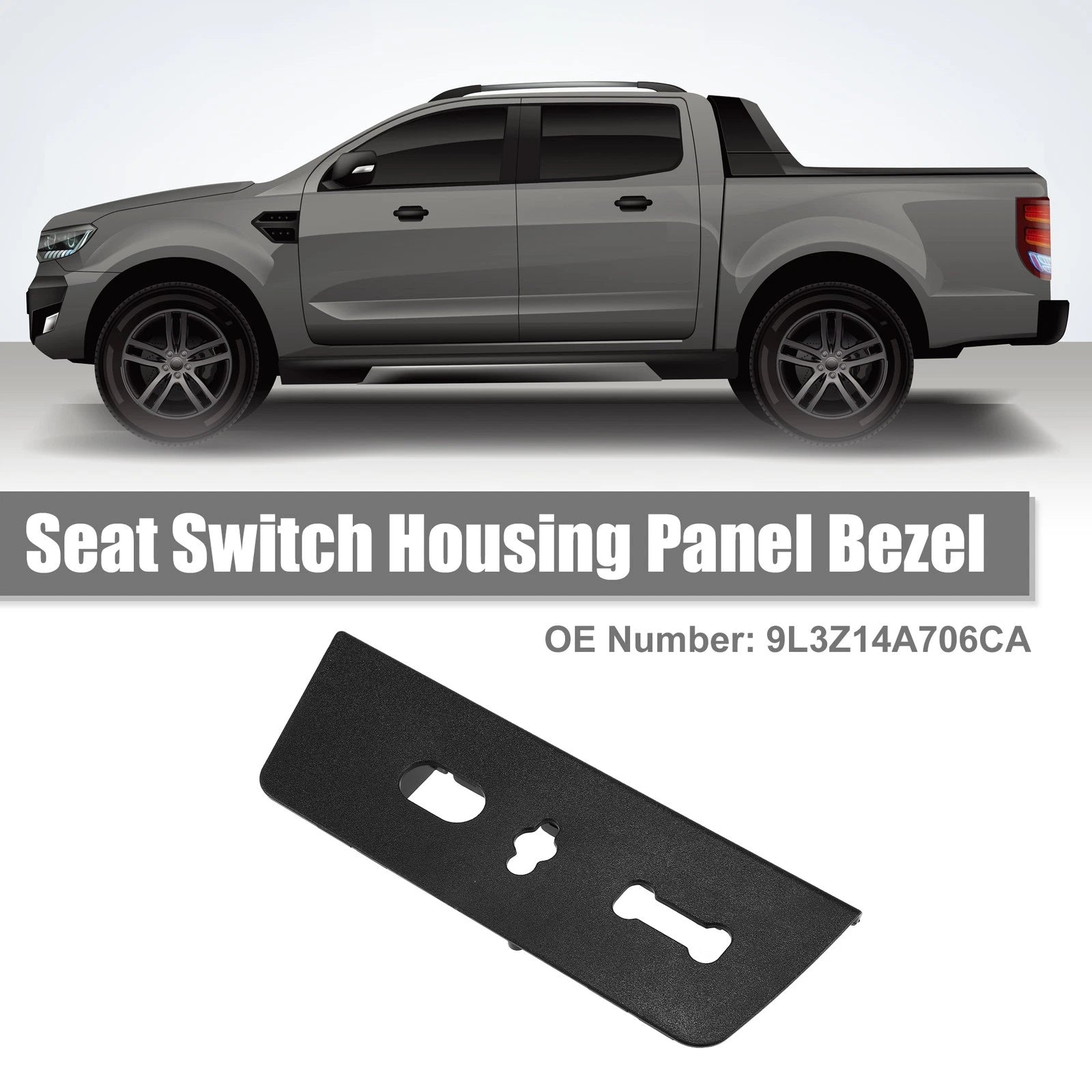 Front Left Side Seat Switch Housing Trim Bezel Panel for Ford F-150 (2015–2020)