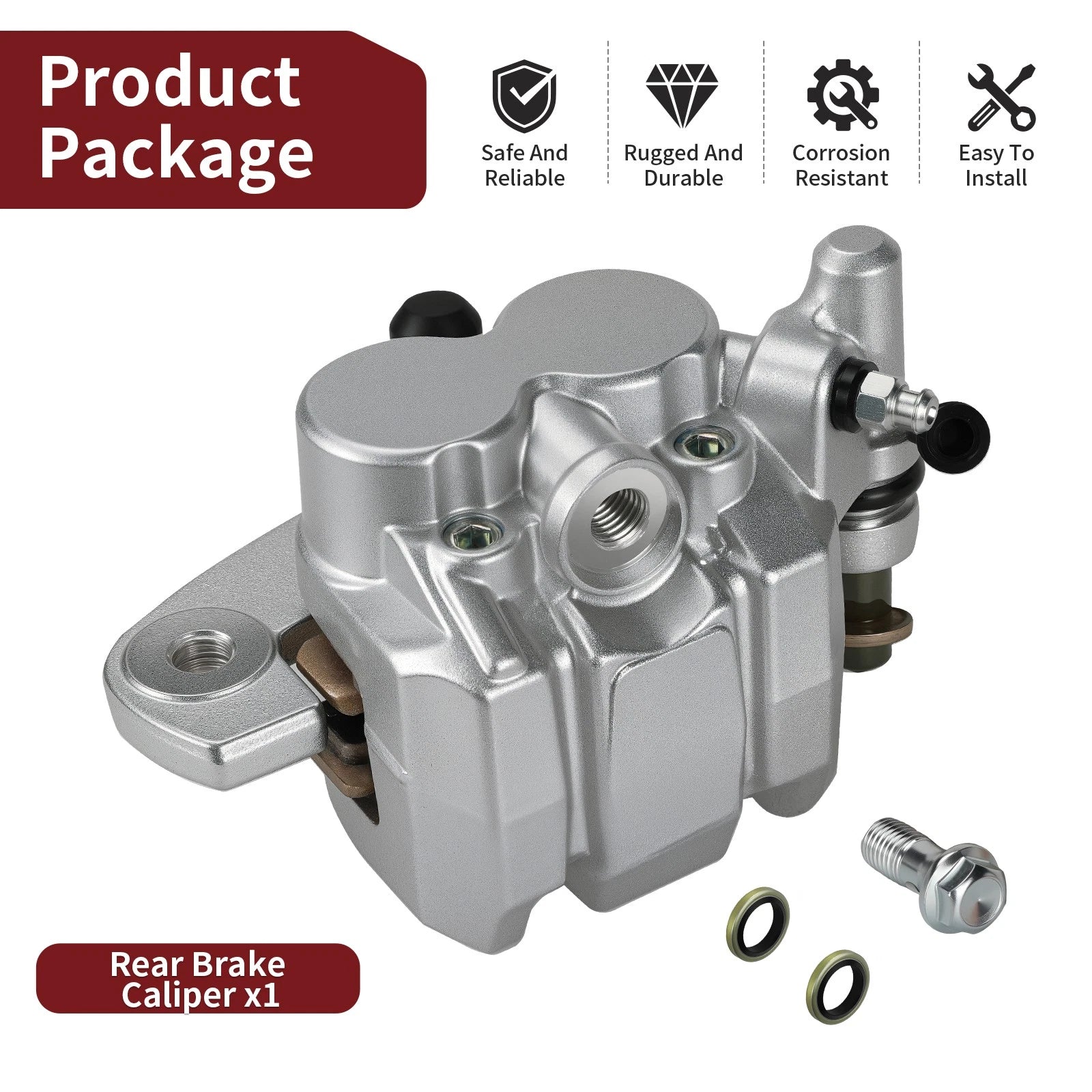 Rear Brake Caliper for Can-Am Commander 800/800R/1000/1000R (2011–2020) 705600872